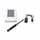 Cigarro Electrónico-Negro-EGO Kit 1100 mah-Pantalla LCD-1.6ml CE4 Atomizer-Cargador USB-Caja Metálica