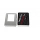 Cigarro Electrónico-Rojo-EGO Kit 1100 mah-Pantalla LCD-1.6ml CE4 Atomizer-Cargador USB-Caja Metálica